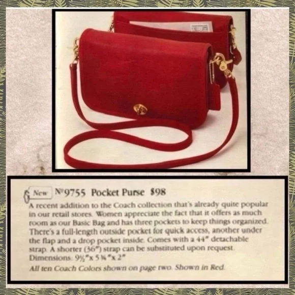 ❤️SOLD❤️Vintage Coach Black Pocket Purse 9755 - Picture 5 of 8